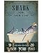 Inga Bath Soap Company Poster en métal Motif requin 20,3 x 30,5 cm