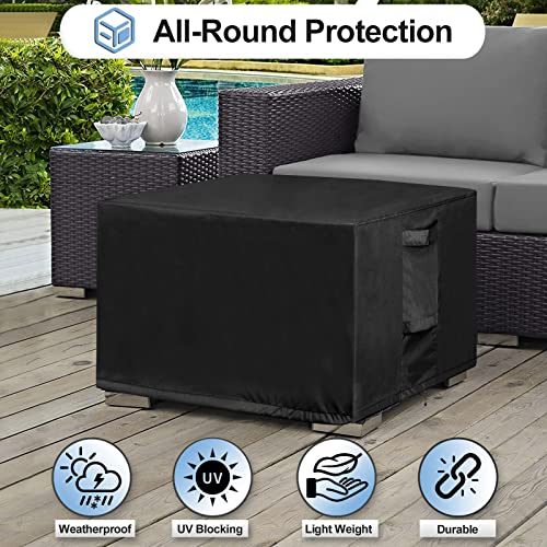 image for OutdoorLines Outdoor Waterproof Patio Ottoman Covers - Rectangle UV-Pr