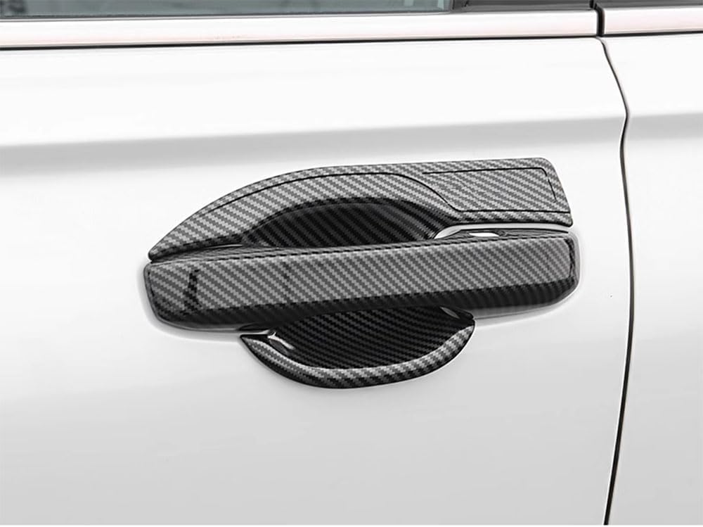 Car Accessories Compatible with Honda New CRV CR-V 2023 2024 2025 2026 Door Handle Bowl Cover Trim Frame Molding Stickers ABS 4PCS(Carbon Fiber Style)
