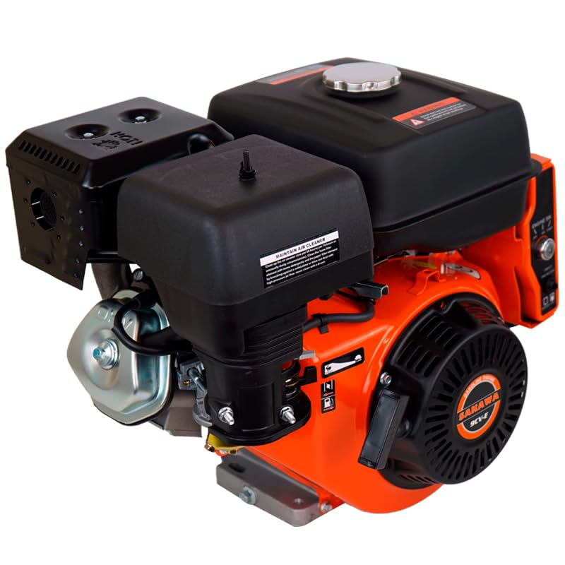 SAKAWA Motor Gasolina 4 Tiempos 270CC 9 CV Arranque Eléctrica