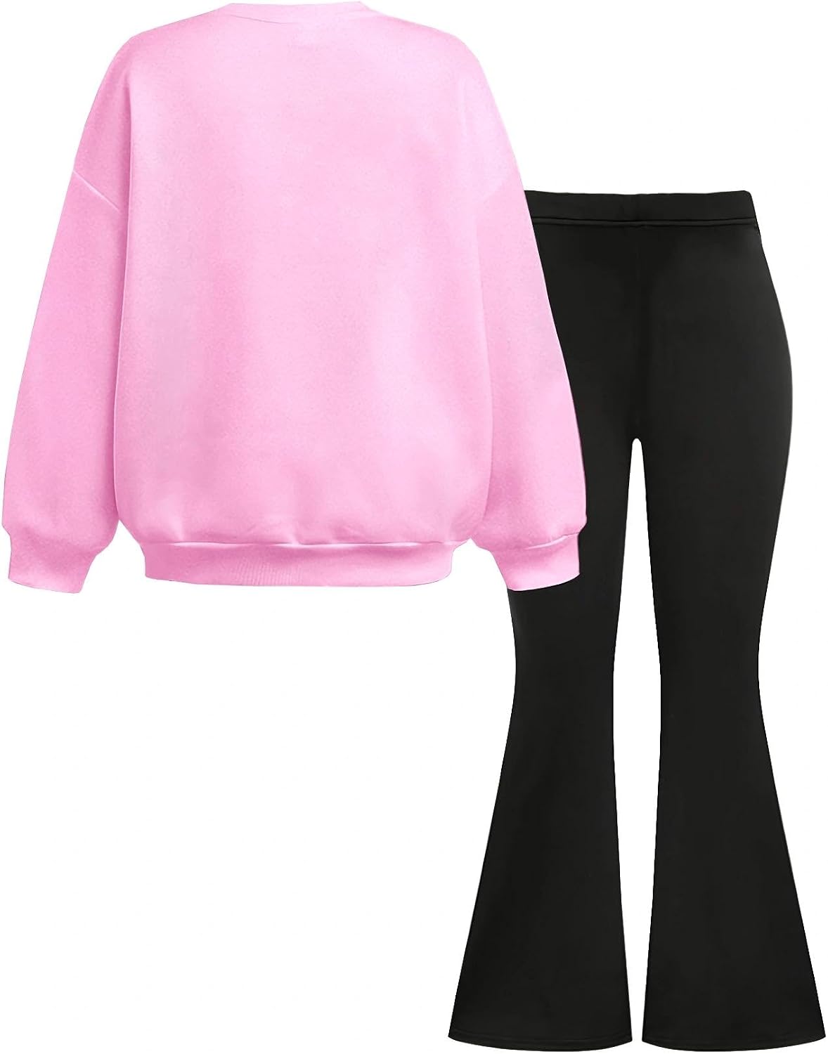 Girls 2 Piece Sweatshirt and Flare Pants Set image 2