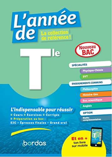 livre L'Année de Tle Spécialités Physique-Chimie SVT - Tout-en-un