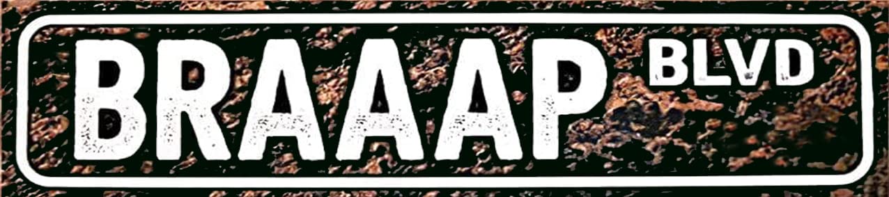 HHdemon BRAAAP BLVD Street Motorcycle Racing Racer Metal Retro Tin Sign Art Gift Vintage Antique Plaque Bar Men Cave Home Bedroom Wall Décor Sign