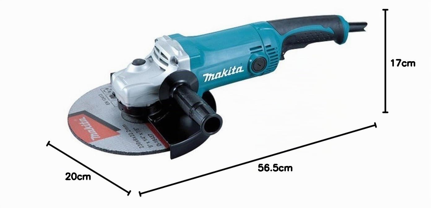 MAKITA GA9050 - Amoladora 230 mm 2000W 6600 rpm 4.8 kg sin BLoqueo interruptor