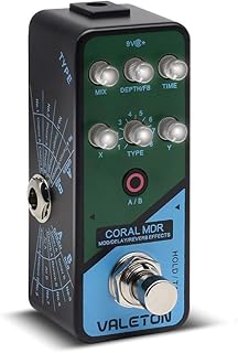 Valeton Coral MDR Digital Chorus Modulation Delay Reverb Multi Effects Guitar Pedal
