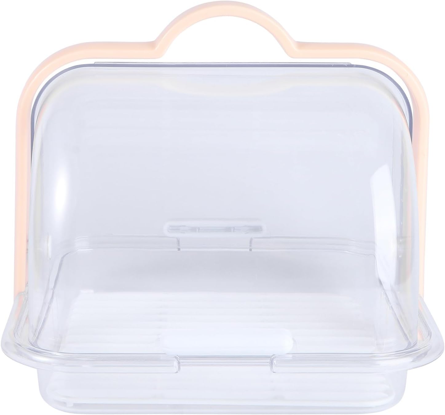 Toyvian Portable Milk Bottle Rack and Draining Box with Sealing Lid, Mini Handheld Storage Container for Bottle Drying and Bread Storage, Suitable for Feeding and Kitchen Organization