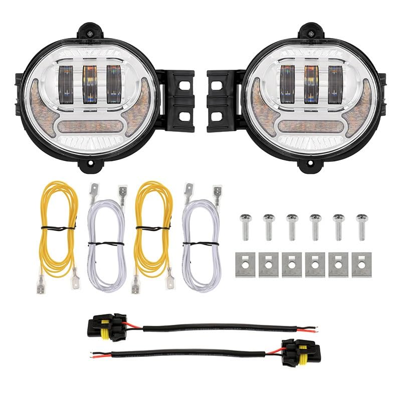 Luz antiniebla delantera plata para camionetas Dodge Ram 2002 a 2009