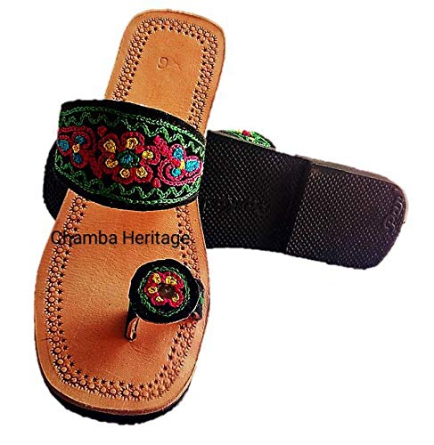 Chamba Chappal Genuine Leather Slipper/Sandal/Jutti 39: Buy Online at Low  Prices in India - Amazon.in