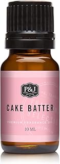 P&J Fragrance Oil - Cake Batter Scented Oil 10ml - Candle Scents, Soap Making, Diffuser Oil, Perfume Making