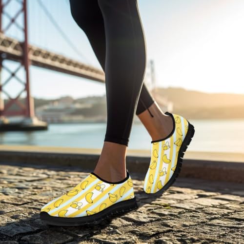 Image of Womens Slip On Walking Shoes Non Slip Loafer Breathable Holiday Travel Shoe Lightweight Casual Low Top Sneakers SizeUS 5.5-11.5