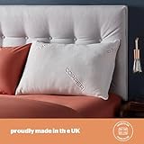 Silentnight Wellbeing Copper Infused Bed Pillow Rejuvenating, Anti Ageing Wrinkle Beauty Therapy Sleeping Pillow Anti-Bacterial Copper - White (71 cm x 47.6 cm x 17.7 cm) - Image 5