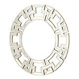 Abbyson Zentro Round Wall Mirror, Gold