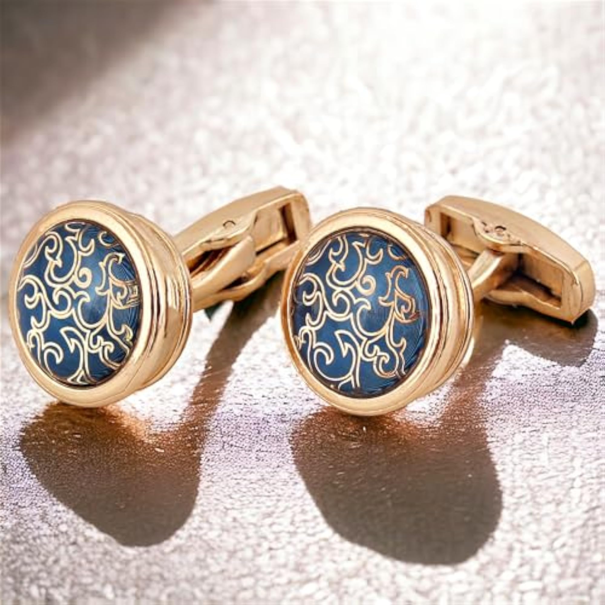 Golden Alloy Sleeve Button Formal Cuff Wedding Shirt Button