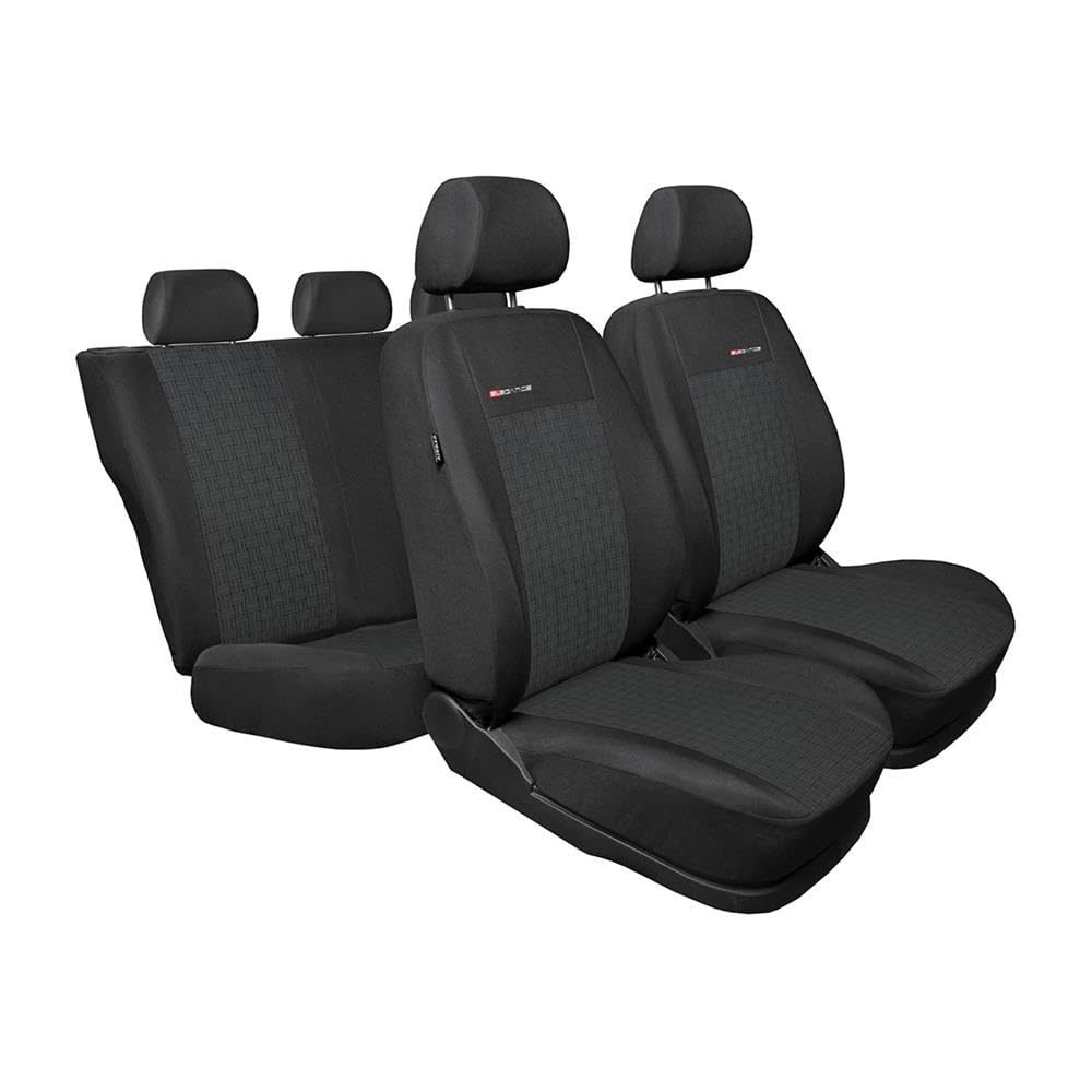 Mossa Fundas de Asientos adecuadas para Fiat Panda II Classic Hatchback, Furgoneta (2003-2012) - E1