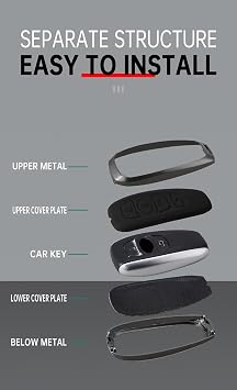 Intelligent Key Case Key Protection Case Fits Subaru BRZ Forester Impreza STi WRX XV Crosstrek Leather Key Fob Cover Key Protector Key Case 3 Buttons Black