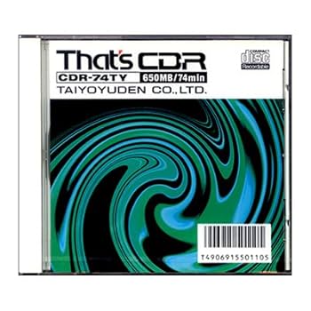 Amazon.co.jp: 太陽誘電 That's CD-Rメディア CDR-74TY