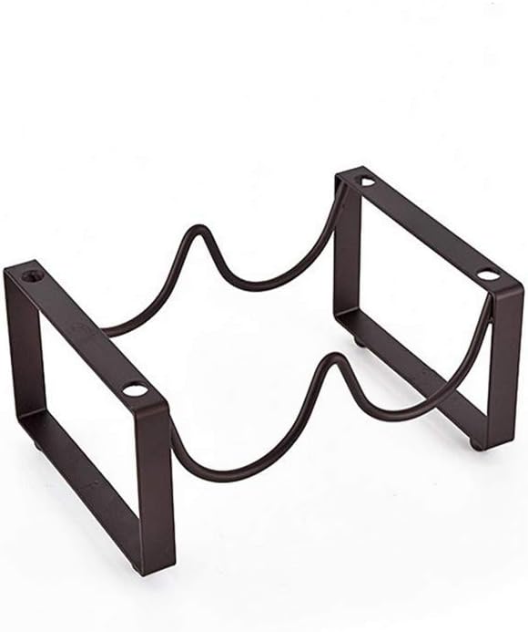 Metal Wine Rack Free Standing Wine Holder Stackable Wine Display Stand Home Decoration for Home Kitchen Bar Countertop (Hold 3 Bottles)