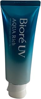 Japanese Sunscreen UV Aqua Rich Watery Essence SPF 50+ PA++++ 70g / 2.46oz, Lightweight Sunscreen Essence, Makeup Base, Broad Spectrum Daily Sunblock, Hydrating Non Greasy Formula