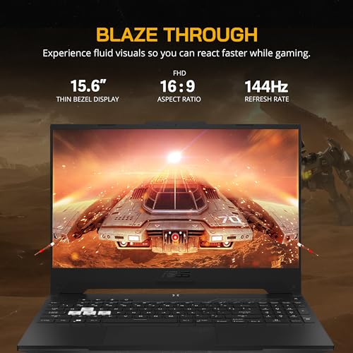 Asus 2022 TUF Dash 15.6 '144Hz Gaming Laptop, Intel 12th Core i7-12650H, 32GB DDR5 RAM, 2TB PCIe SSD, grafica NVIDIA GeForce RTX 3070 8GB, tastiera retroilluminata, Win 11 Pro, nero, scheda USB, | - Notebook - Immagine 2