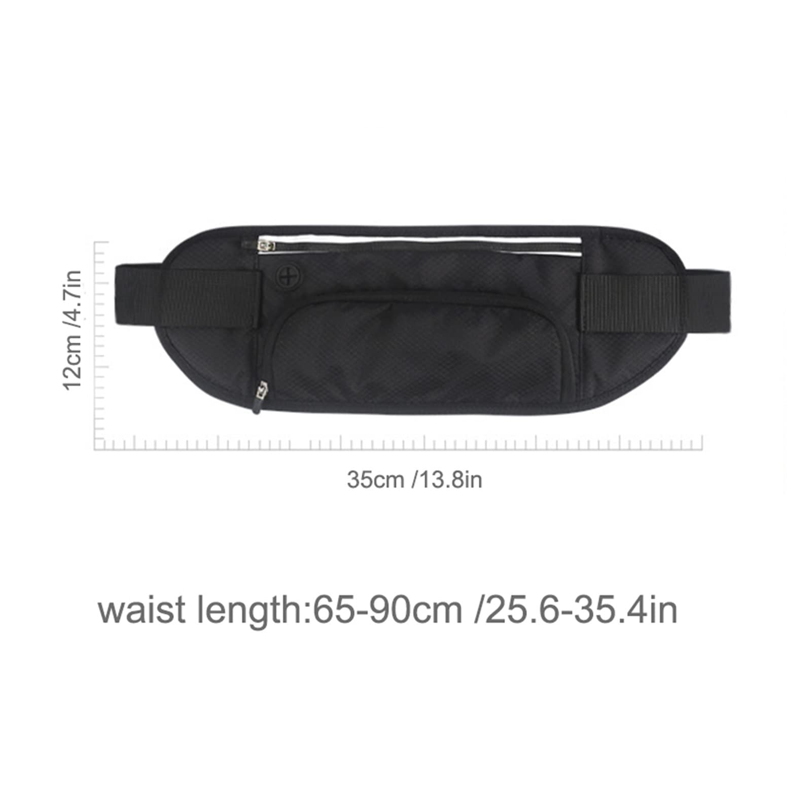Frauen Sport Run Gürtelbeutel im Freien atmungsaktive wasserdichte Telefon Kessel Aufbewahrungsbeutel Männer reflektierende Tailentasche Reise Fanny Pack (Color : A Black)