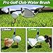 nabobt Golf Towel and Brush Set, Premium Golf Towel(16x16 inch) & Splash Golf Club Cleaner Brush Set, Retractable Clip Golf Cleaner Brush & Super Absorbent Microfiber Towel, Golf Accessories for Men