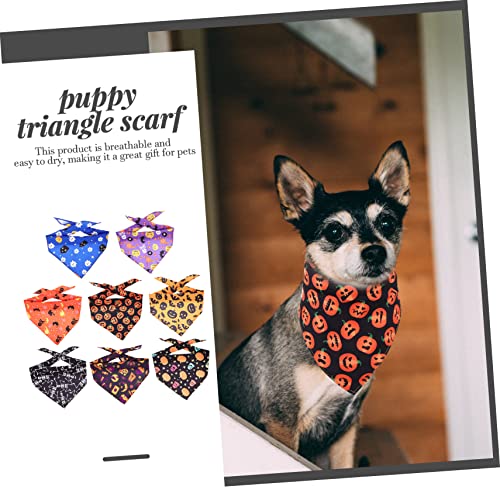generic 24 Pçs Bandanas De Gatos Bandana Babadores De Abóbora Saliva Para Adorável Triângulo Festa B