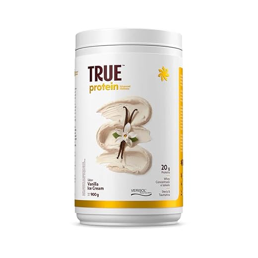 True Protein 900 g – True Source | Blend Avançado com Whey, Colágeno e VERISOL® | Alta Performance & Nutrição (900g, Vanilla Ice Cream)