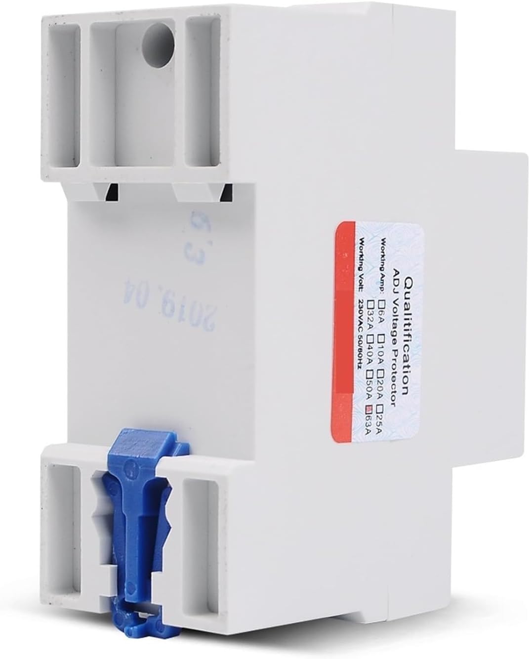 ALKOY Circuit Breaker Household 63A 220V Din Rail Adjustable Voltage Protector Relay with Over Current 1Pcs (Size : 63A 110V)