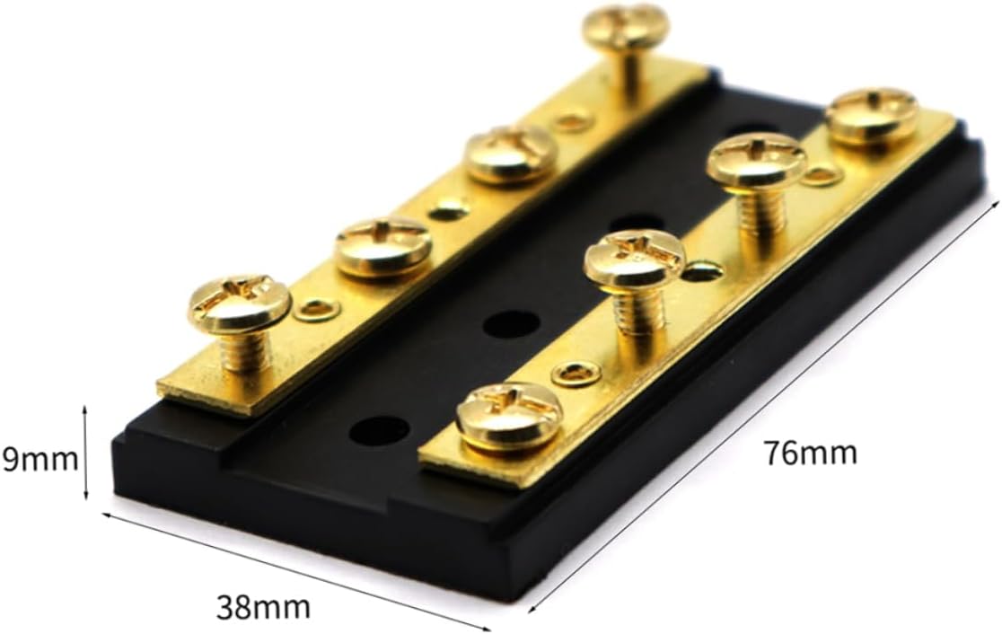Gadpiparty 2pcs Car Power Distribution Block Bus Bar Box Fuse Block for Boat High Strength Cover