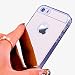 Johncase Soft TPU Bumper with Electroplating Back Cover Luxury Phone Mirror Girl Case for iPhone 5 5s se (Silver)