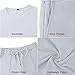 congluoki Men's Shirt and Shorts Set 2 Piece Outfits Fashion Summer Tracksuits Casual Sportwear Set Grey S