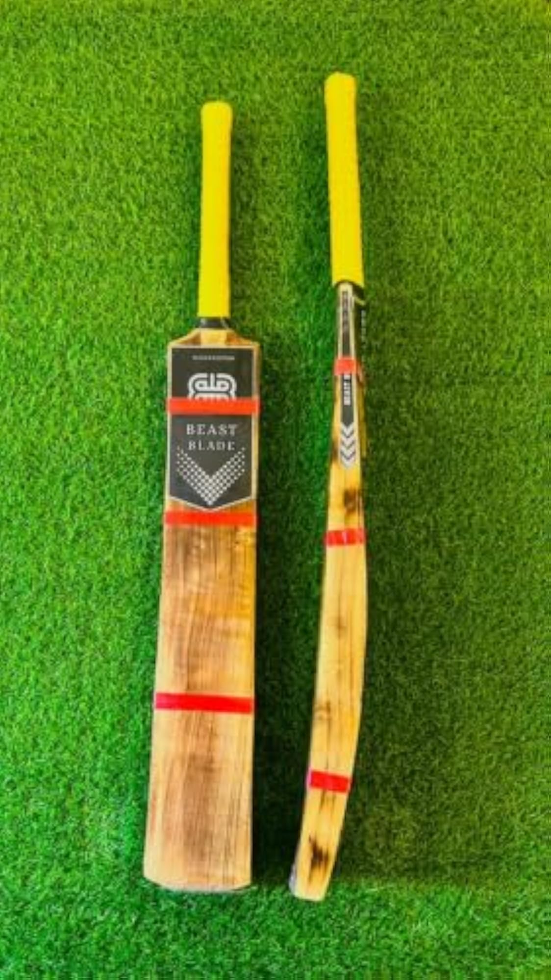 Burn Edition Hard Tennis Cricket Bat Kashmir Willow for Adults