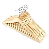 ajzdnzvr 1 PC Wooden Hangers Coat Suit Garment Clothes Wardrobe Wood Hanger Trouser Coat Suit Jacket