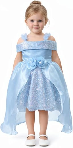 FIRST PARI Girls Midi Frock | Sleeveless Satin Dress with Pure Cotton Inner | V-Neck Solid Pattern | Knee-Length Design fo...