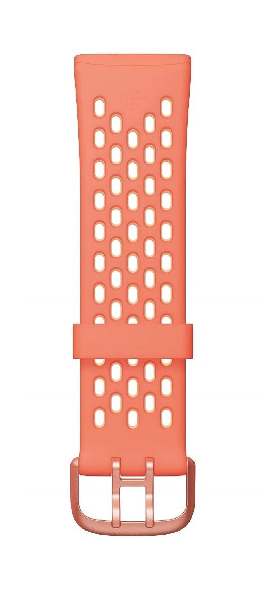 Fitbit Versa 3 / Sense Sport Band Accessory, Melon/Rose, Small - Image 2