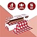Neatiffy Disposable Plastic Table Cloth Roll | 54 in x 108 Ft Waterproof Tablecloth | Table Cover for Rectangle, Square, Round Oval Tables | Picnic, Party, Banquet, Birthdays, Weddings, Red Checkered