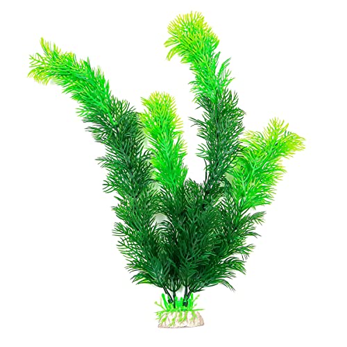 Hsthe Sea 2PCS Artificial Water Plants Fish Tank Aquarium Decorations Aquatic Greenery Decoration Water Grass Plants(30cm 11.8inch) - Image 2
