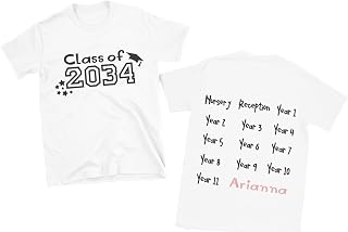Class of T-Shirt, Keepsake T-shirt, Class of 2034/2035 New School Year, Starting School Keepsake, Nursery T-shirt, Reception T-shirt (Purple name)