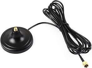 Waveshare SMA Magnetic Mount Antenna Base, SMA Connector, 3m coaxial Cable, Compatible with Multiple GNSS Positioning modules