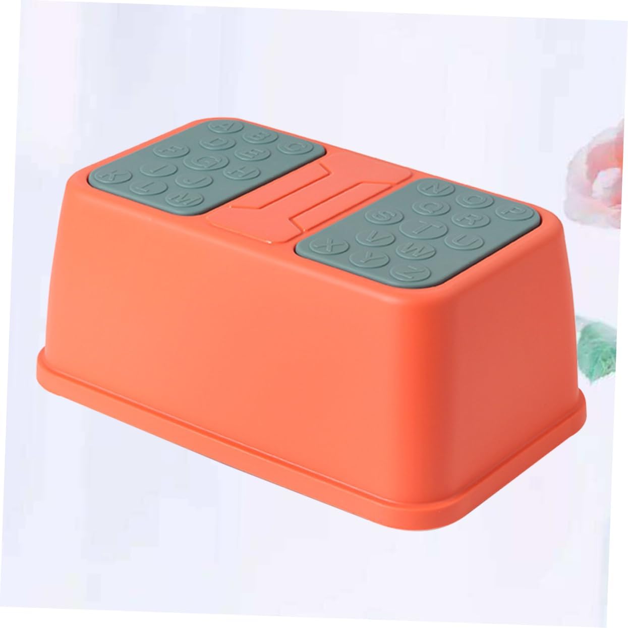 Mobestech Kids Non-Slip Plastic Footstool Anti-Slip Stepping Stool for Children Bathroom and Kitchen Use Single Layer Design Red