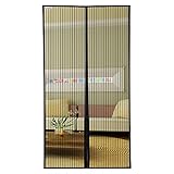 Auxmir Cortina Mosquitera Magnética para Puertas, 100x210cm, con Malla Super Fina para Dejar Pasar el Aire Fresco, Cierre Automaticamente Evita Paso de Insectos, Negro
