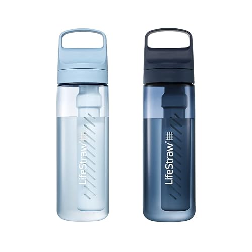 LifeStraw Go Series Water Bottle 22 oz 2-Pack