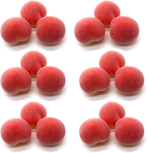 Miniatura 2 de Aliotech 18 piezas de durazno artificial de durazno falso, mini fruta, simulación de durazno pequeño, realista para el hogar, gabinete, mesa,