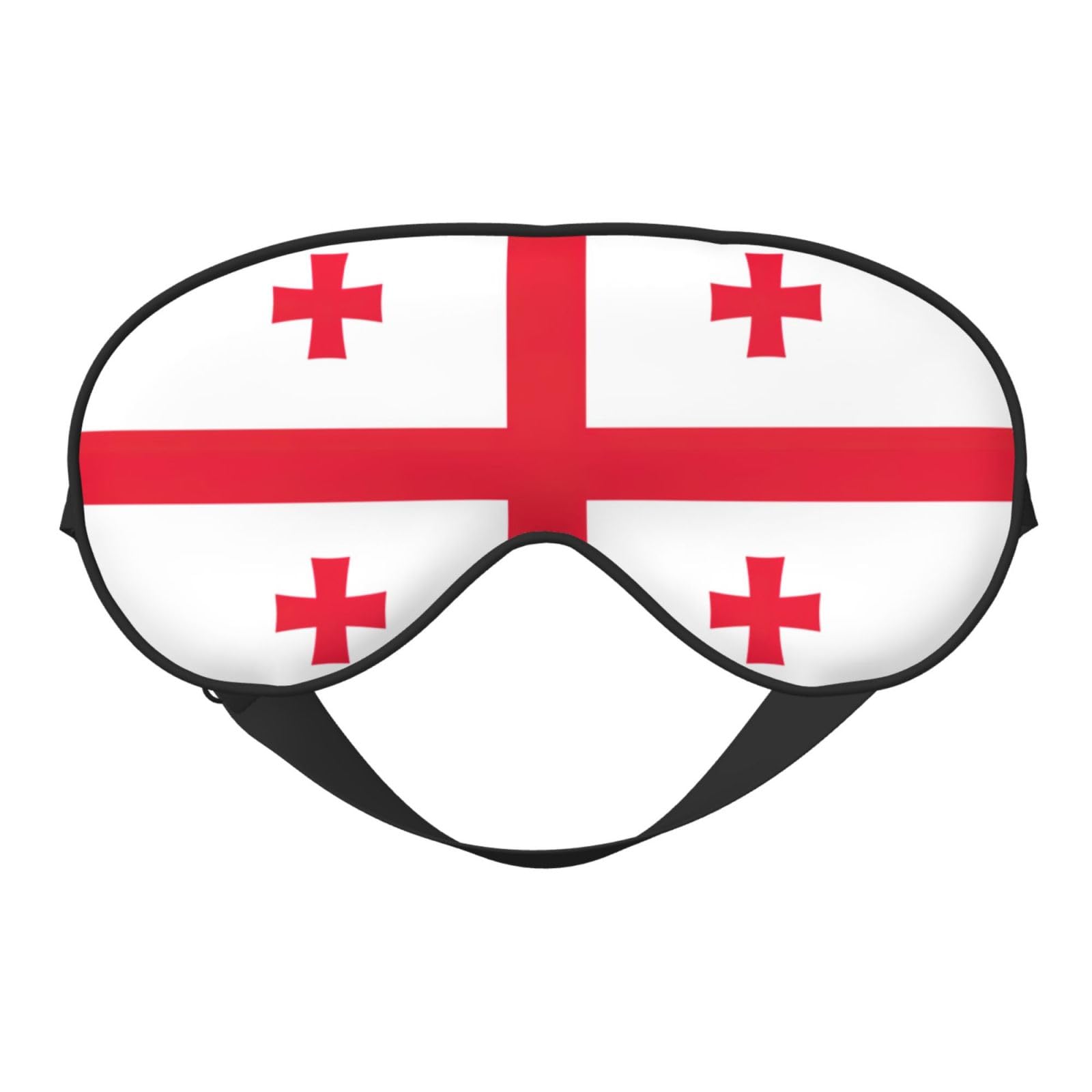 Flag of Georgia Print Sleep Mask Silk-Like Eye Mask Sleeping Eye Mask for Women Men for Travel Sleep Relaxation