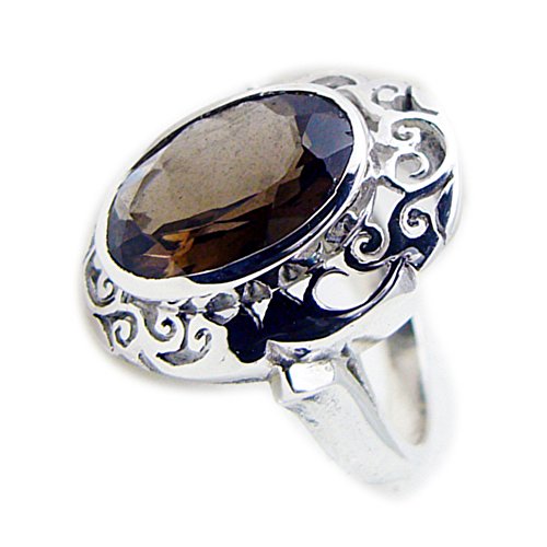 Bague quartz fumé véritable, un bijou argent pour chaque instant