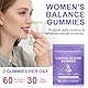 Feminine Balance Gummies für Frauen – Vaginale Probiotika Gummies mit Ananasgeschmack für einen ausgeglichenen pH-Wert und zur Unterstützung des Immunsystems, Vegan, glutenfrei (60 Stück)