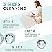 Bedluxe Wedge Pillow, 10 inch Bed Wedge Pillow for Headboard, Pillow Wedge for Acid Reflux Relief, Sleeping, Back Pain Relief, Snoring, Triangle Pillow Wedge - Cooling Memory Foam Top, White/Grey