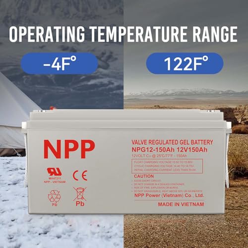 Batería Gel Recargable NPP 12V 150Ah 4 Unidades miniatura 5