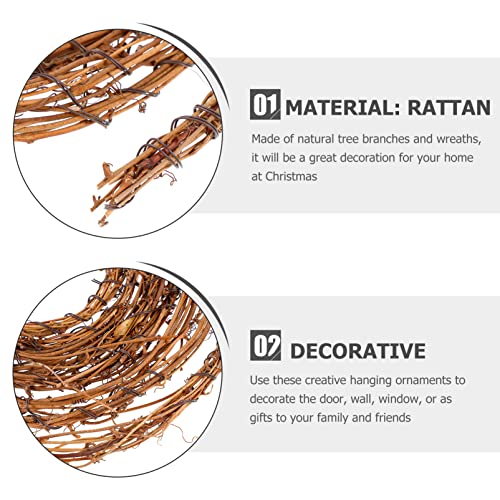 Sewroro Diy Crafts Twig Garland 15 Feet Natural Hanging Vine Wreath Decor For Diy Wreath Hanging Craft Wedding Holiday Party Home #TOP2