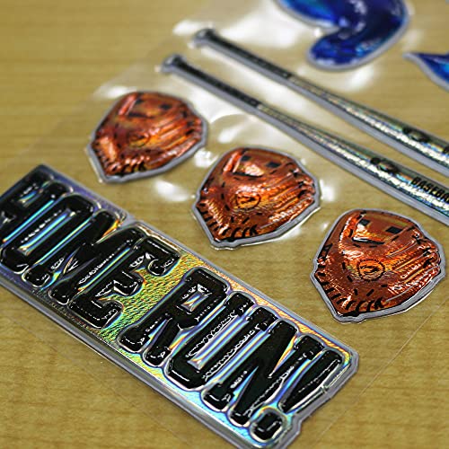 プロモ 3Dキラキラシール 野球